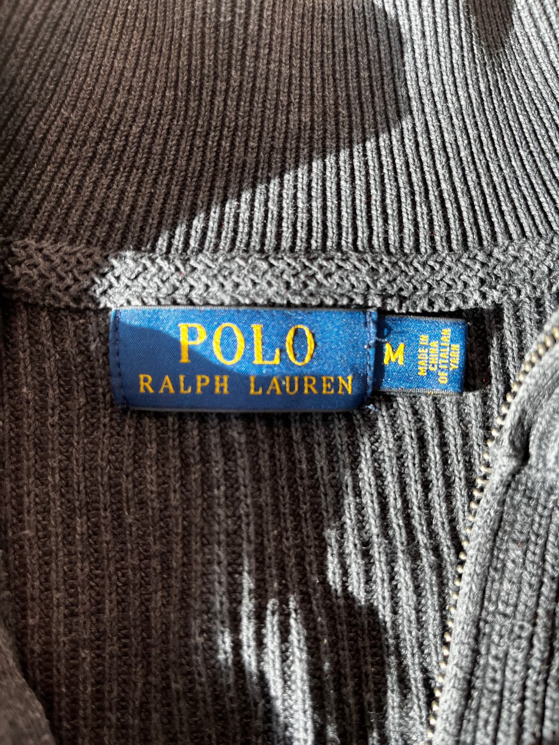 폴로 코튼 집업 회색 상품이미지2