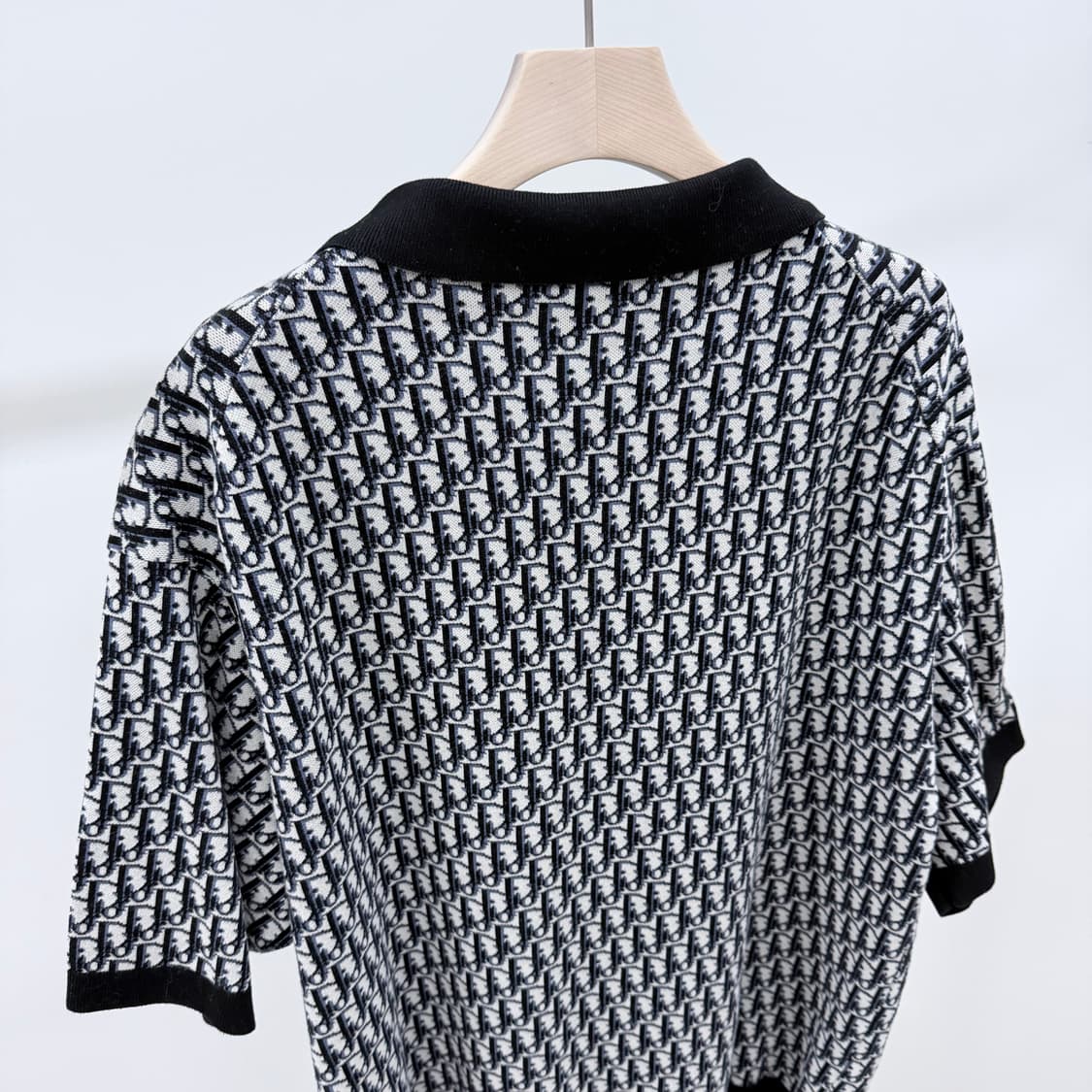 [S+급/2XL] 디올 오블리크 자카드 반팔 카라티 상품이미지5