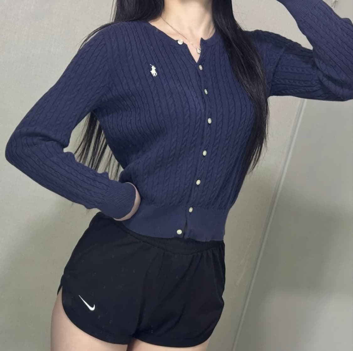 폴로 네이비 가디건  상품이미지1