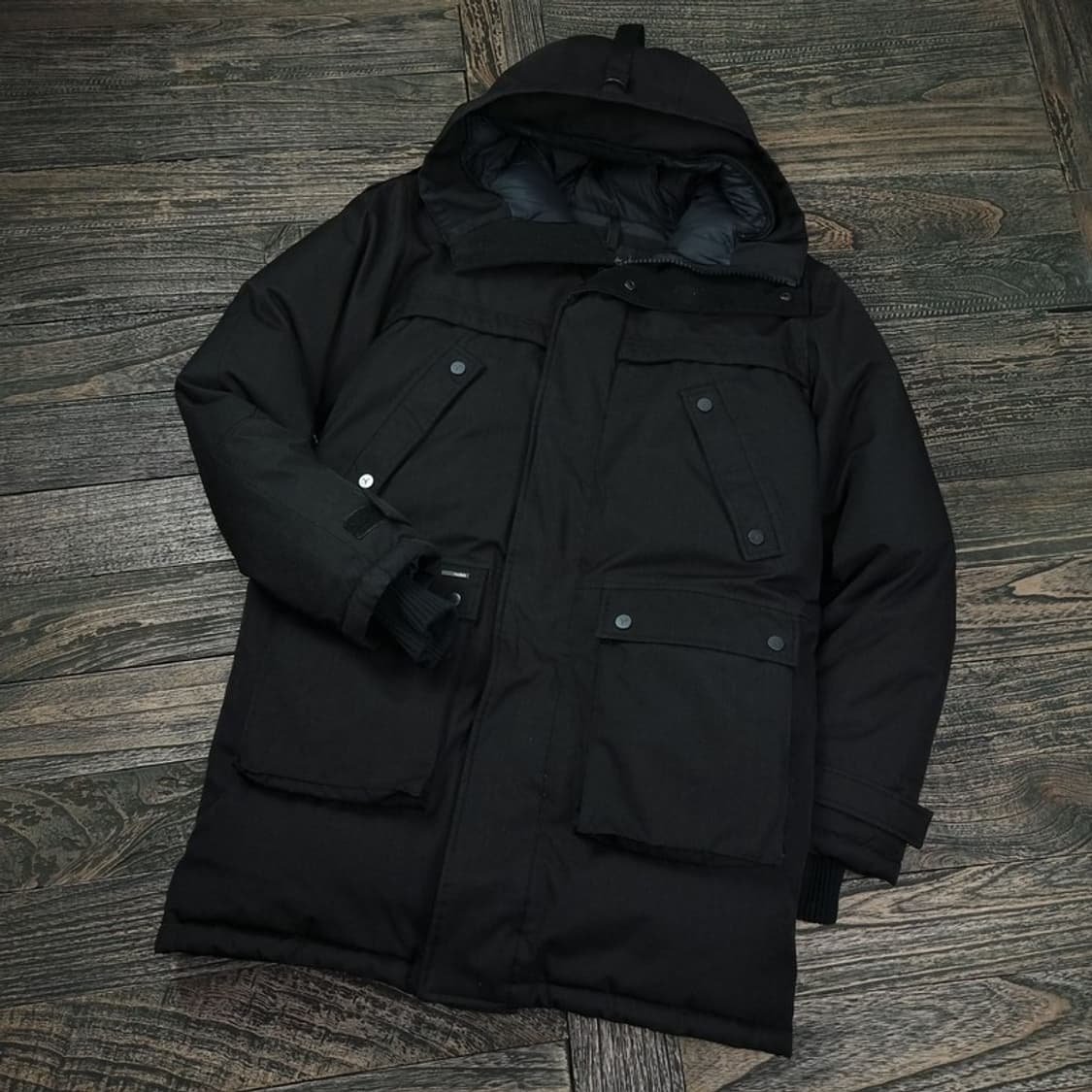 [노비스] 매장판 야테시 야상 패딩 블랙 P01281 상품이미지1