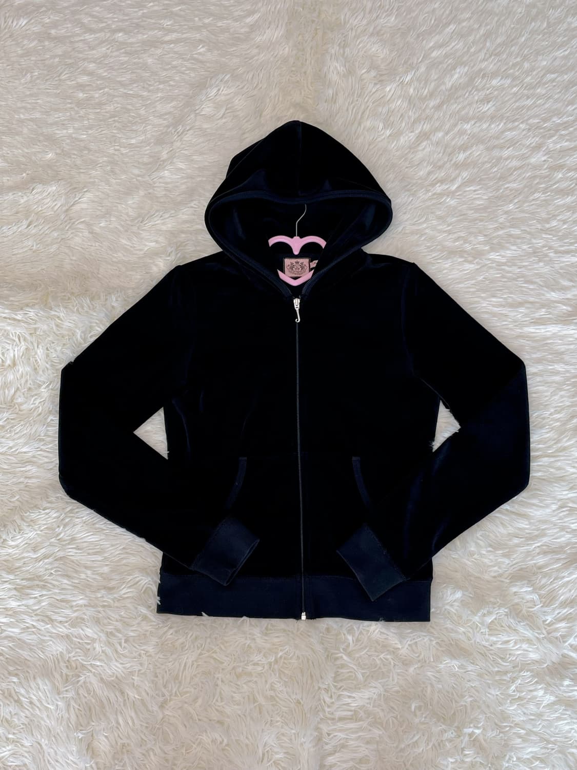 유일매물) 쥬시꾸뛰르 벨벳 후드집업 미국판 y2k 오네갸루 상품이미지2