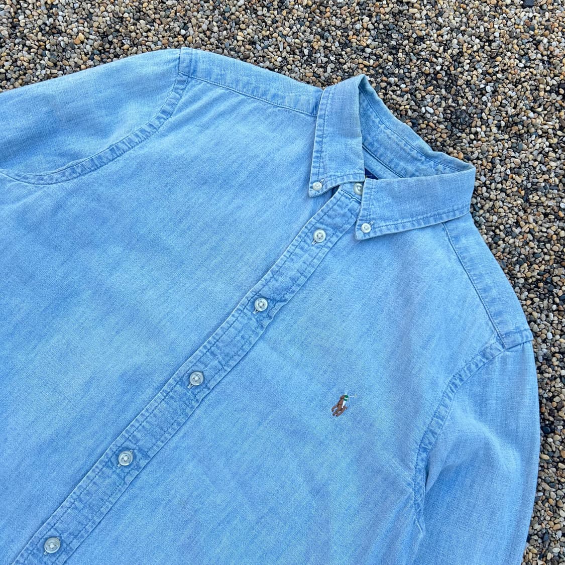 폴로 랄프로렌(polo ralph lauren) 샴브레이 데님 셔츠 상품이미지2