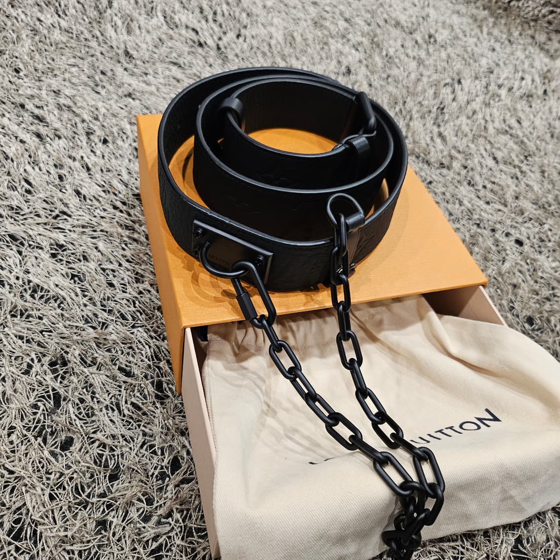 루이비통 버질아블로 체인 레더 모노그램 벨트 상품이미지4