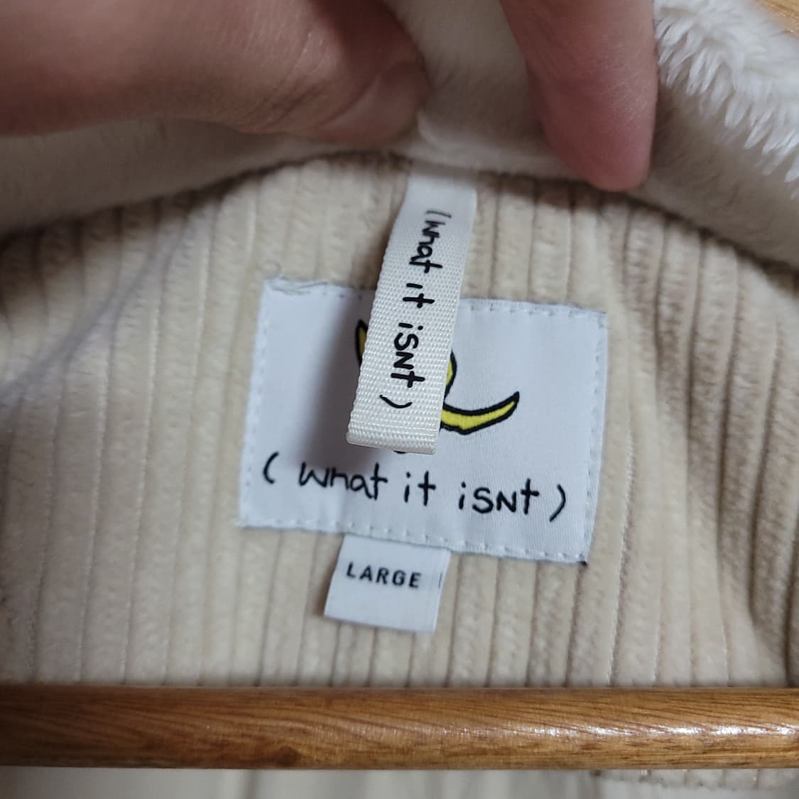 (L) 마크곤잘레스 코듀로이 패딩 점퍼 아이보리 골덴 상품이미지3