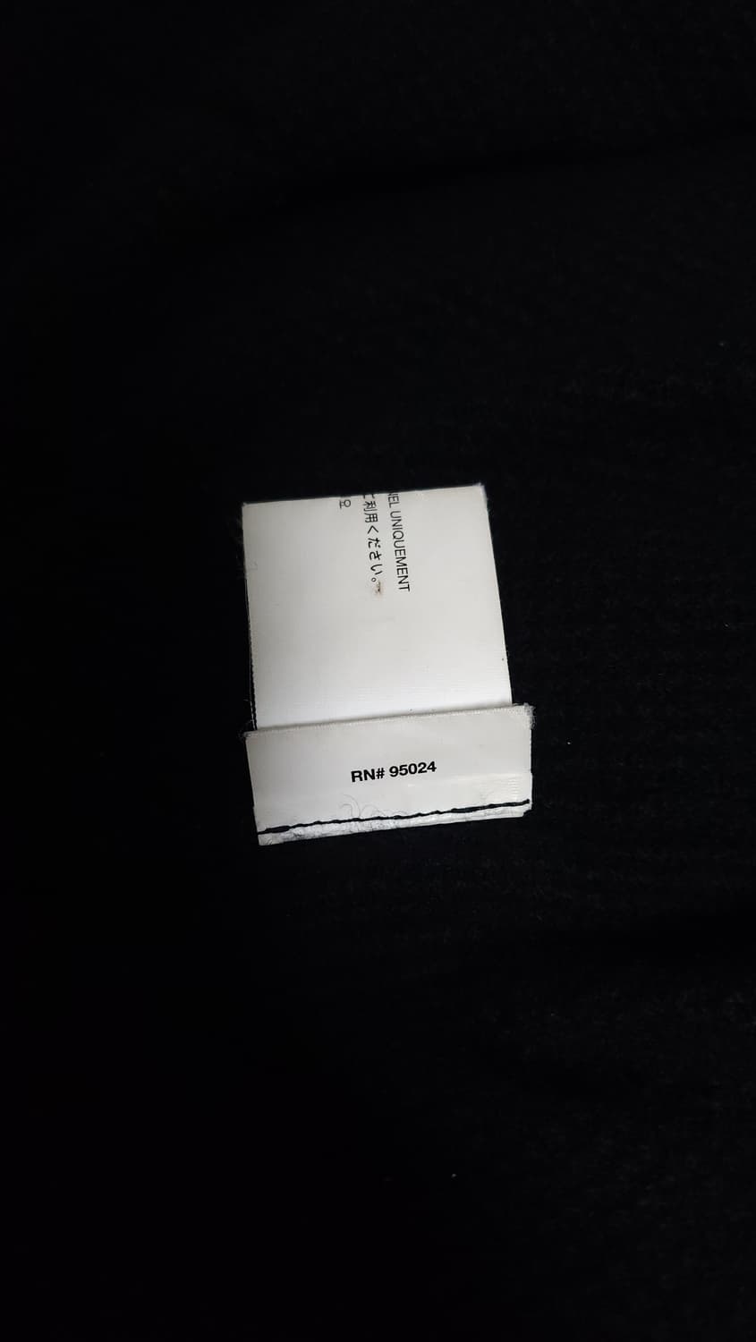 [L] 크롬하츠 크로스볼 레더패치 캐시미어 후드 블랙 상품이미지10