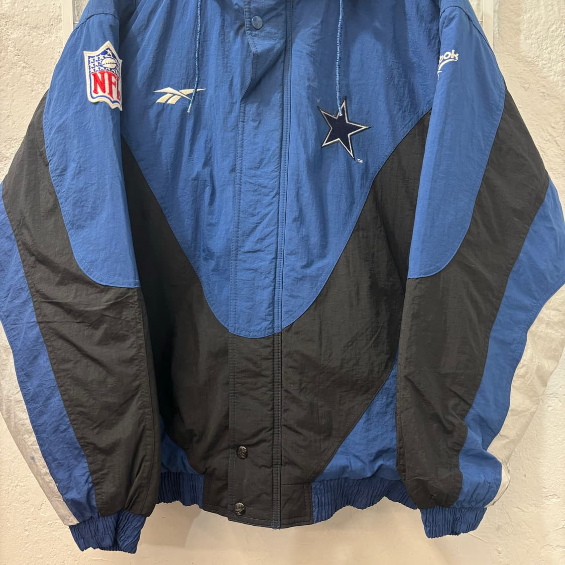 NFL X 리복 90s 올드스쿨 댈러스 카우보이스 패딩 자켓 XL 상품이미지4