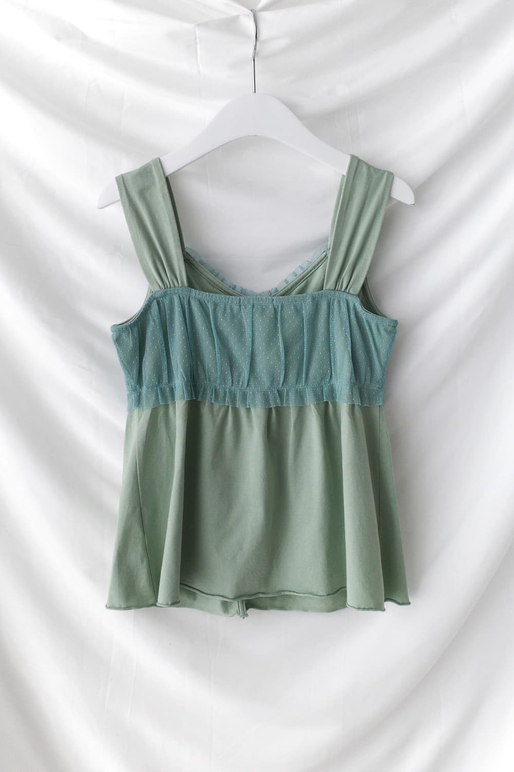 dot lace button sleeveless 상품이미지4