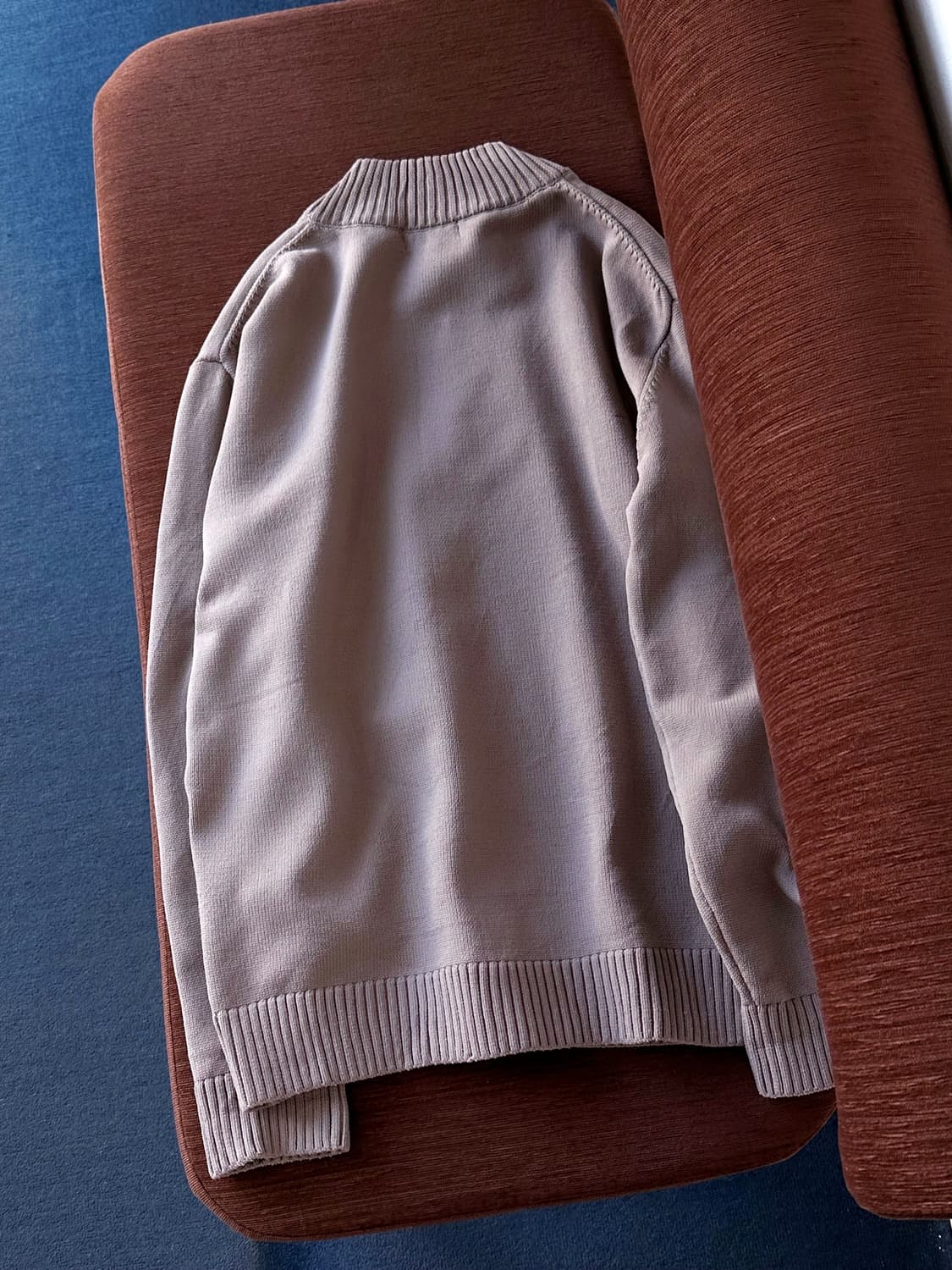 Dry fabric design zip knit P/O 상품이미지3