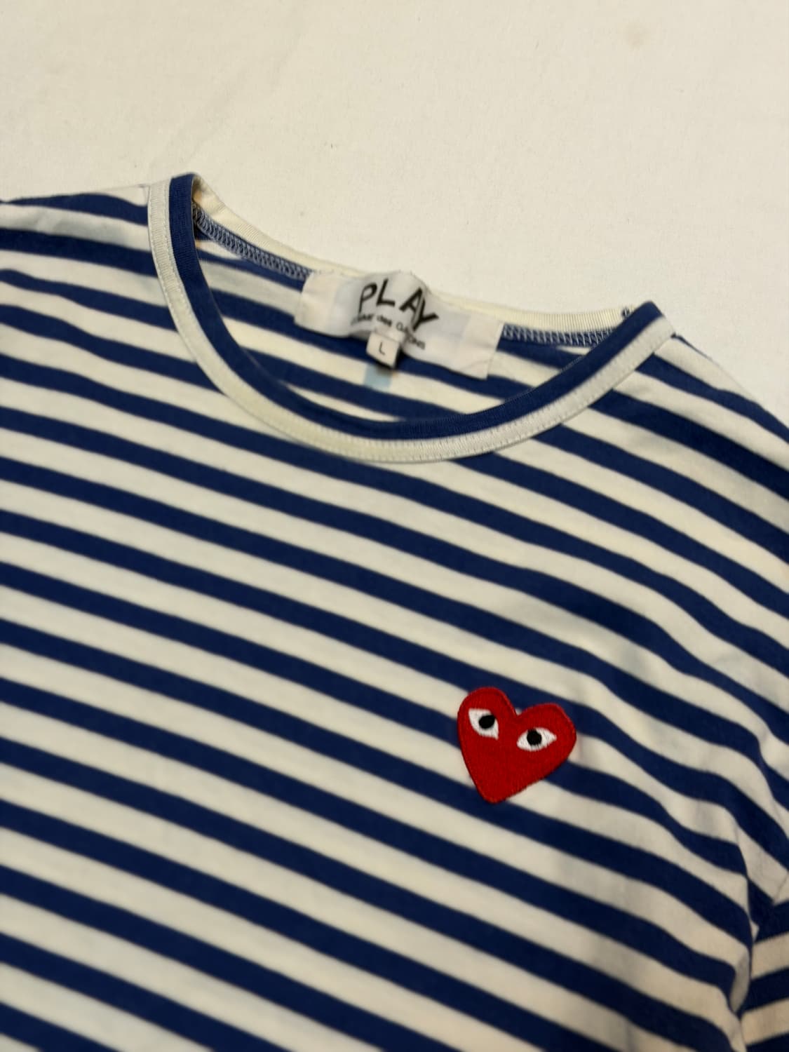 나우아임영 착용) 꼼데가르송 스트라이프 롱슬리브 상품이미지3