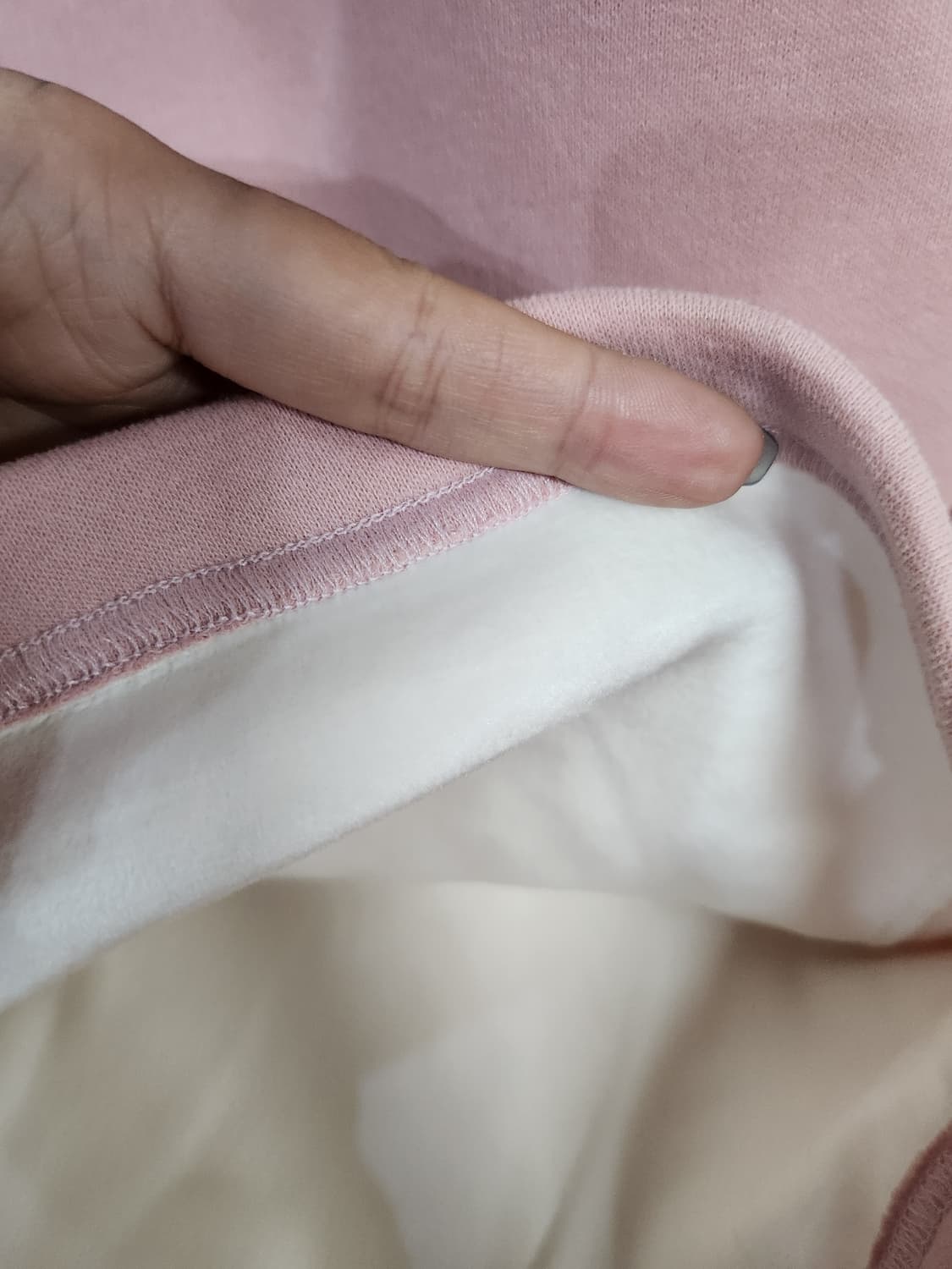 532) 핑크 와이드 기모 츄리닝 상품이미지5