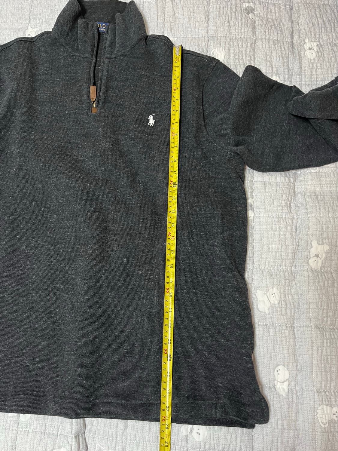 [XL] 폴로 랄프로렌 반(하프)집업 니트 차콜 그레이 상품이미지6