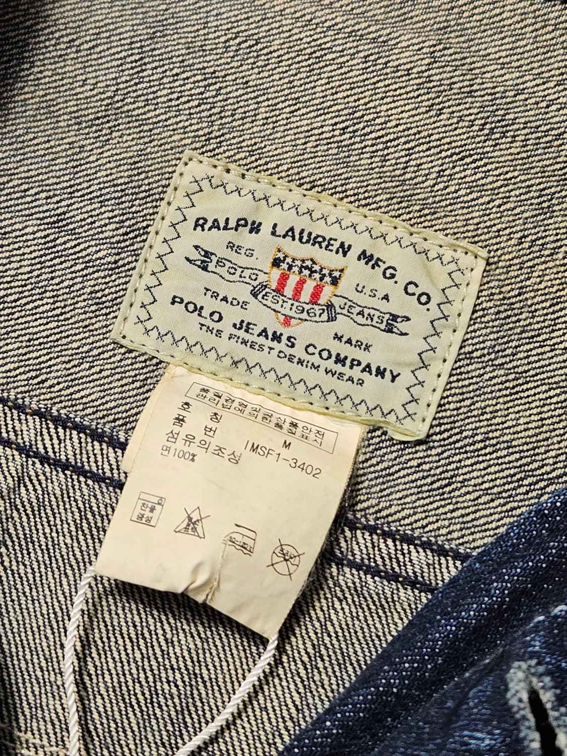 폴로 랄프로렌 타입2 트러커 자켓 청자켓 M 2세대 상품이미지7