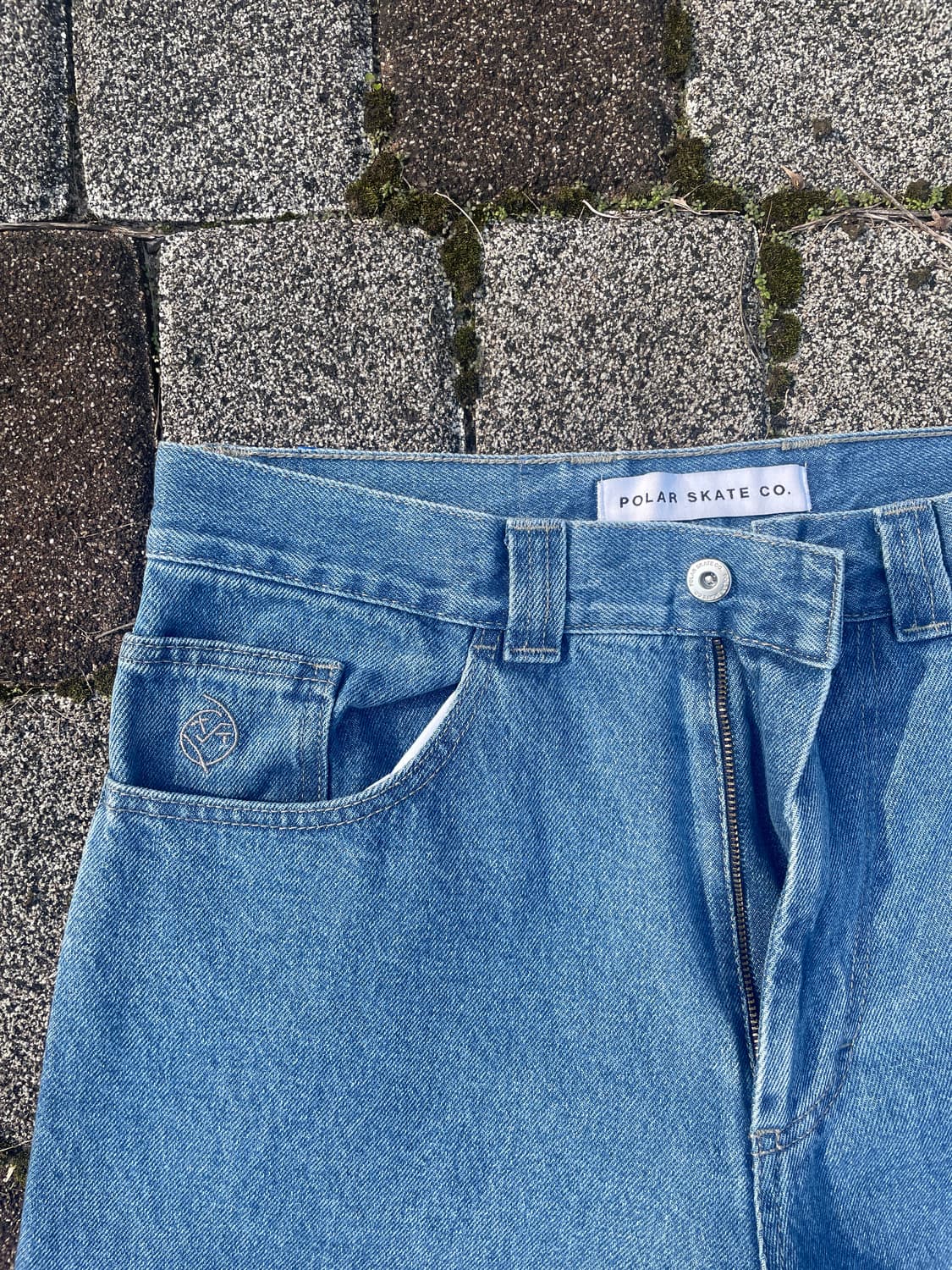 폴라스케이트 빅보이팬츠 미드블루 상품이미지4