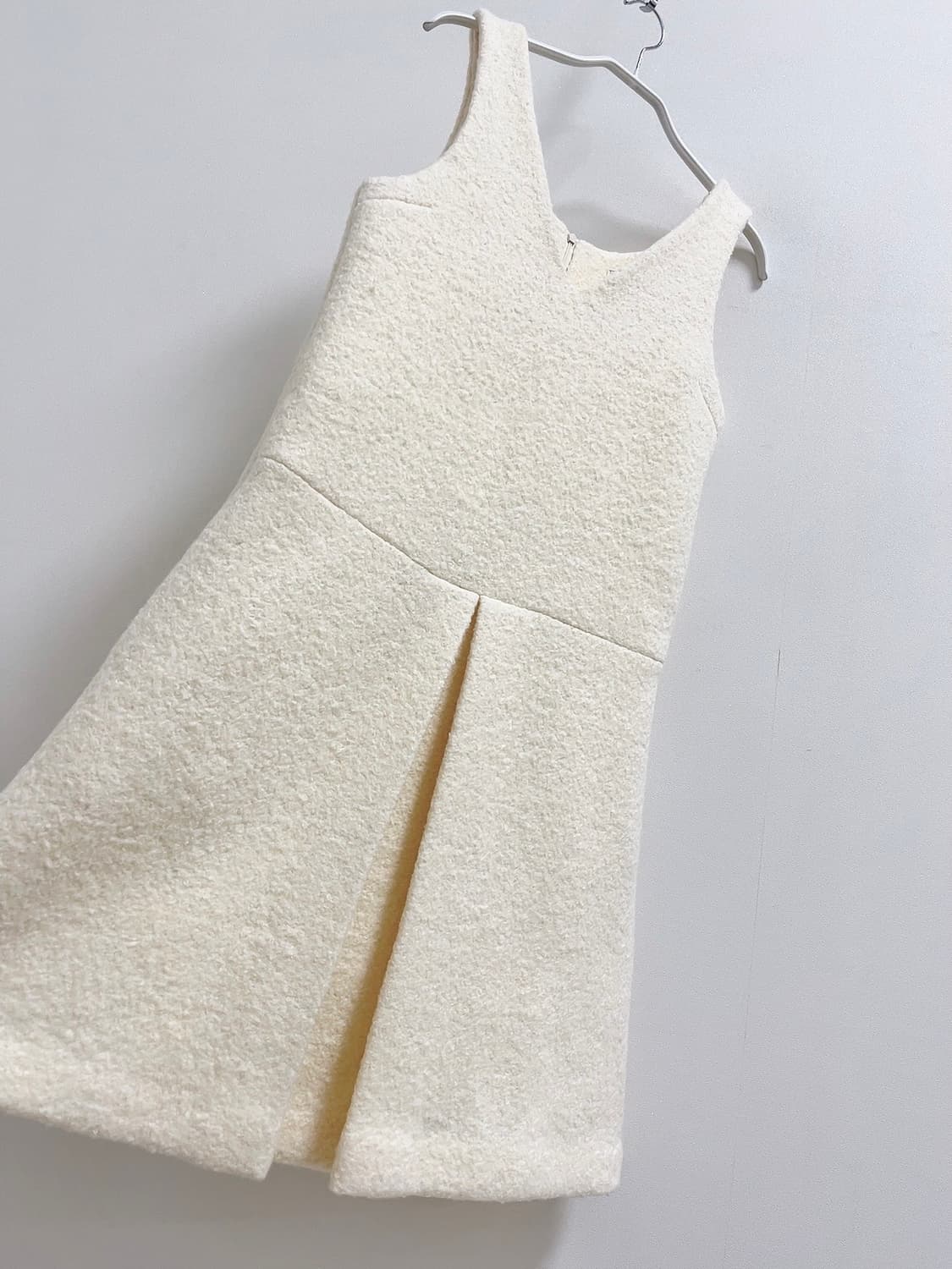 마이스 크림 부클 원피스 상품이미지5