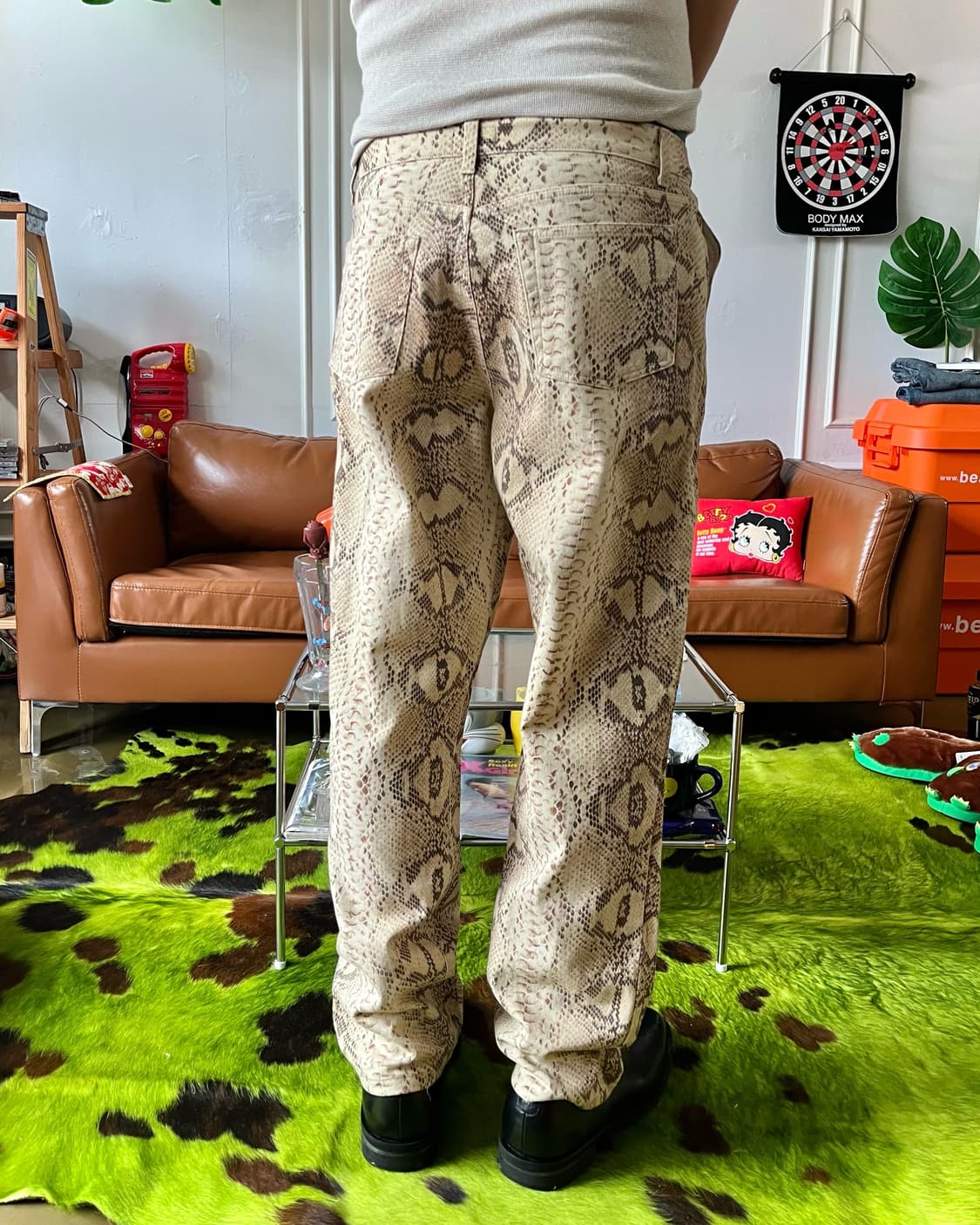 Old BLUEMARINE Archive Python Wide Pants 상품이미지2