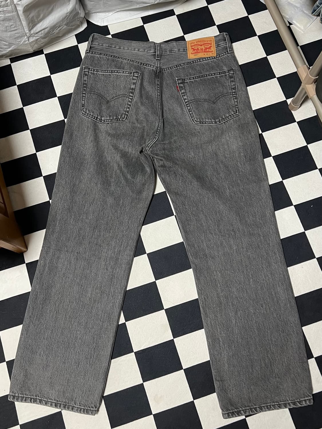 [32X30] 리바이스 565 97 루즈 스트레이트 진 데님 청바지 상품이미지3