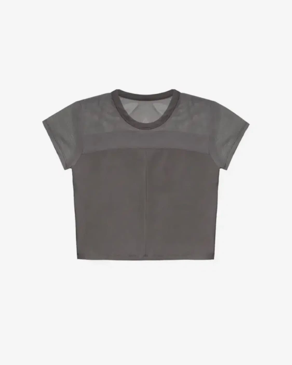 Ojos Half Sheer Jersey T / Charcoal 상품이미지3