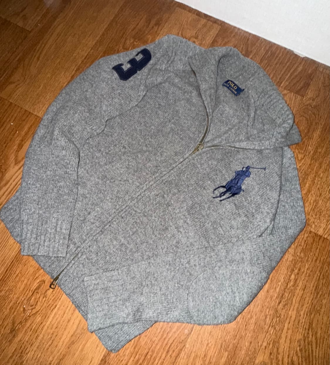 폴로 빅포니 니트 집업 상품이미지1