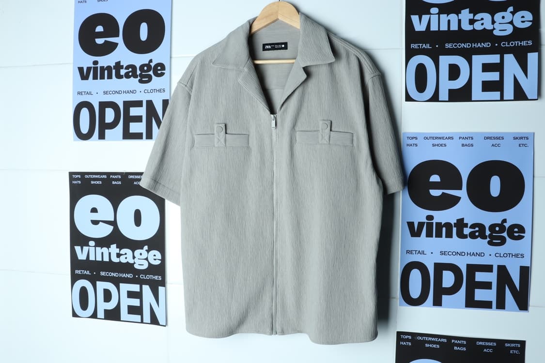 (XL-3XL) 자라 집업 바람막이 점퍼자켓 반팔 시원-7B18 상품이미지2