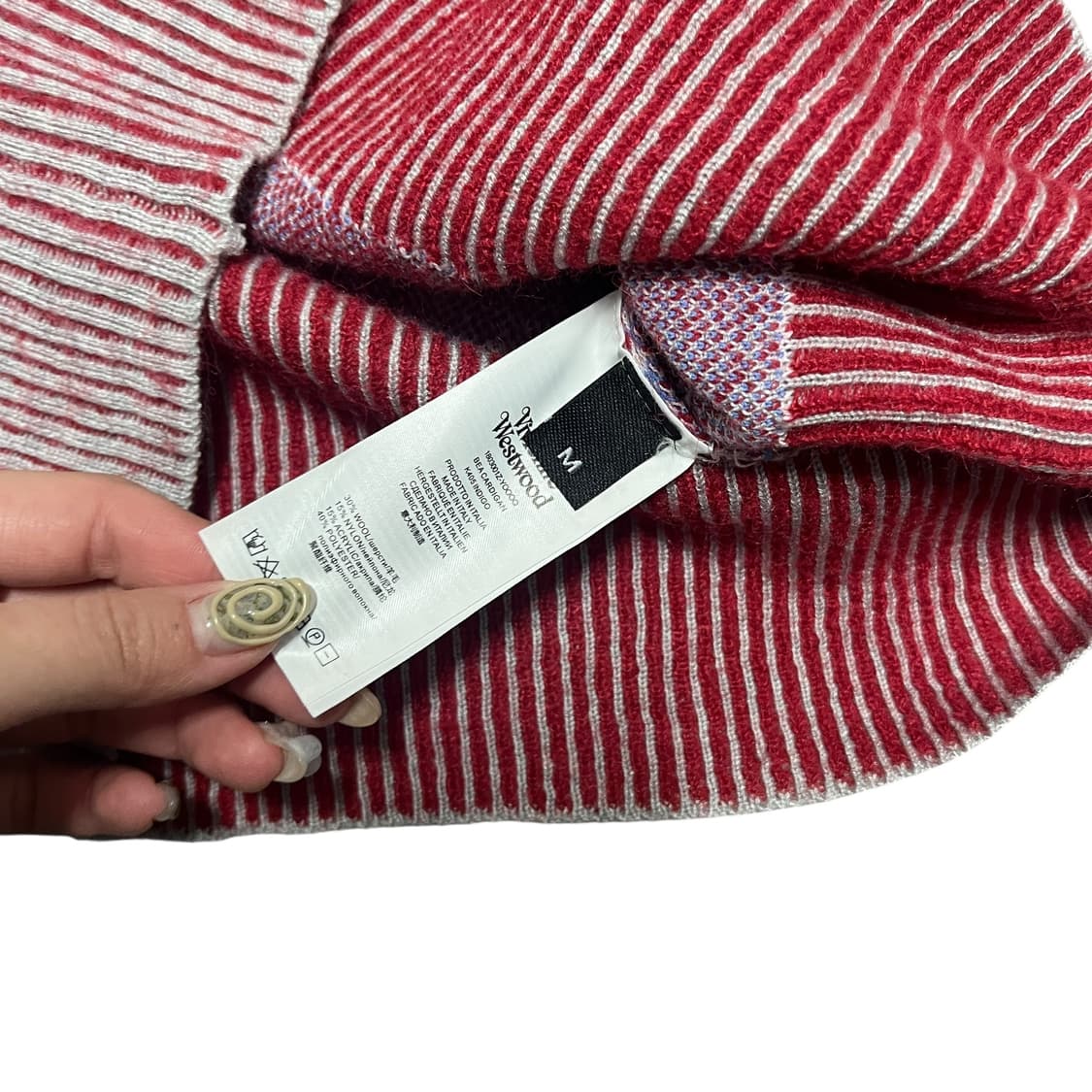 비비안웨스트우드 orb 체크 니트 베스트 상품이미지4