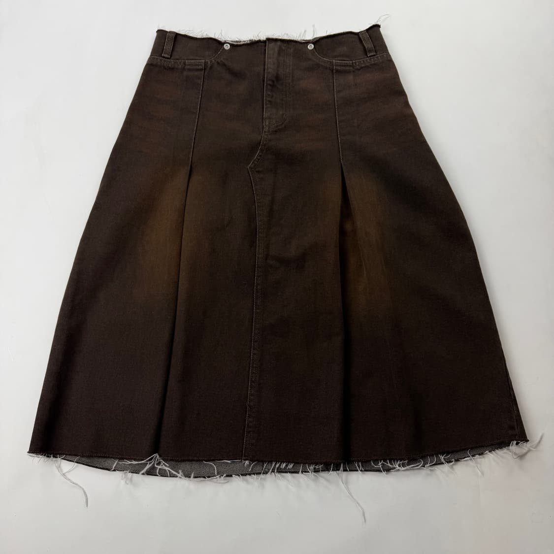 saysra 세이스라 washed denim skirt 상품이미지2