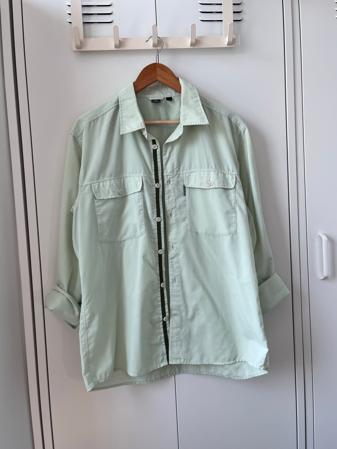 Montbell 몽벨 민트 오버핏 셔츠 남방 상품이미지4