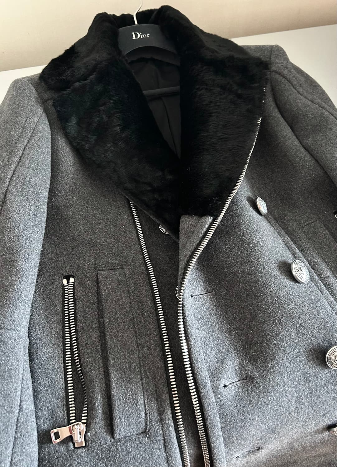 발망 퍼 피코트 상품이미지5