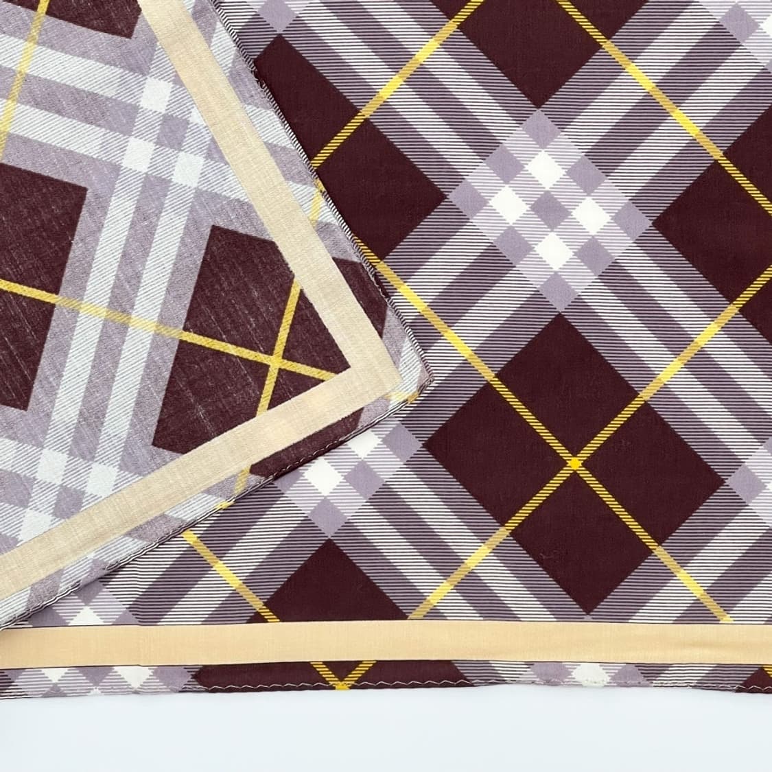 (새상품) burberry/ 버버리 실크혼방 쁘띠스카프 손수건 상품이미지4