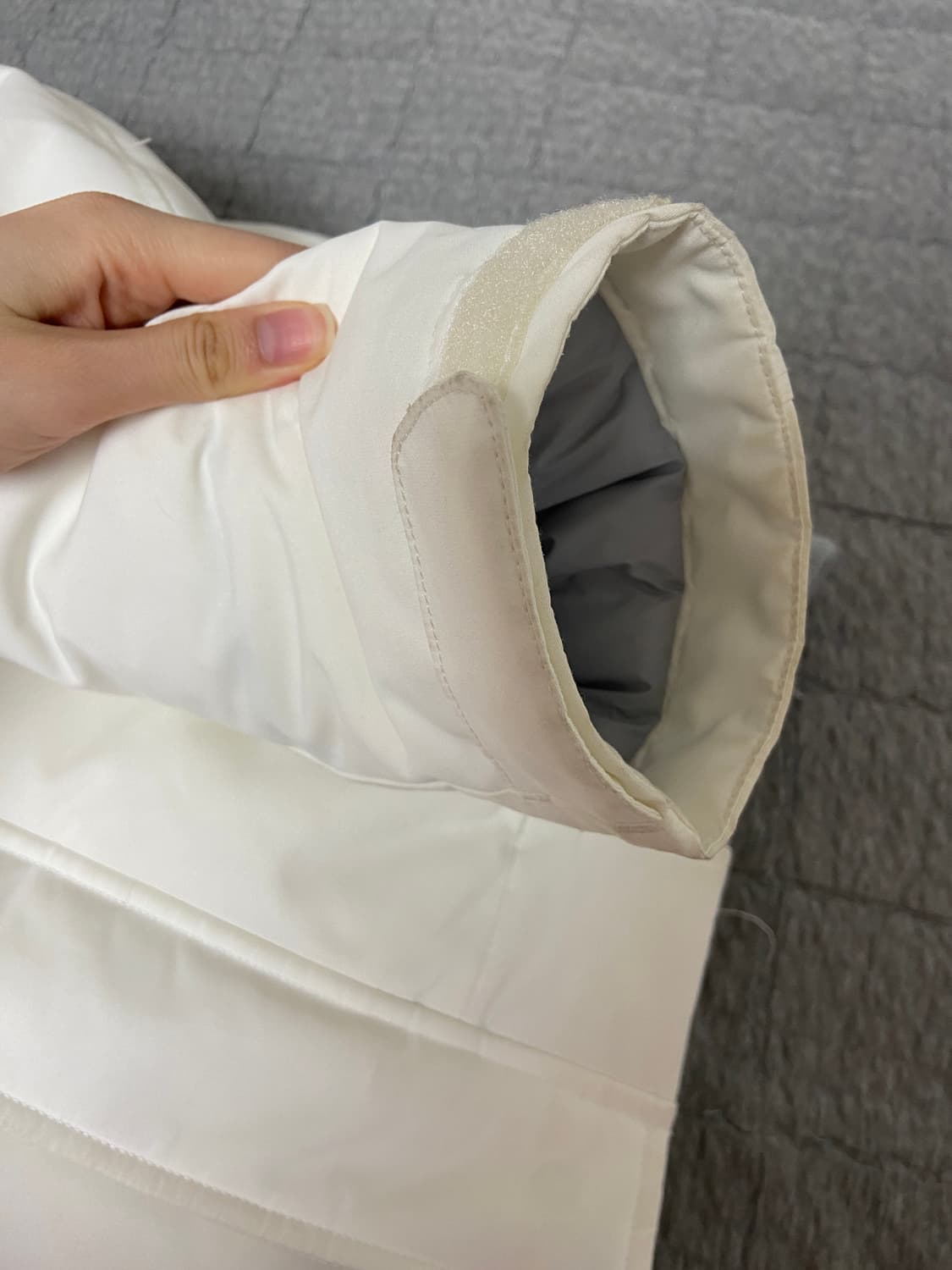 아이더 화이트 그레이 스투키 다운 자켓 패딩 숏패딩 S 상품이미지5