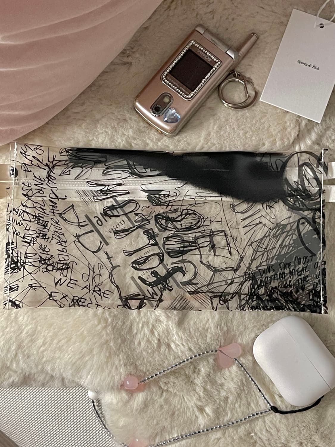 SPUR X MM6 메종 마르지엘라 한정 일본 무크지 클리어 파우치 상품이미지9