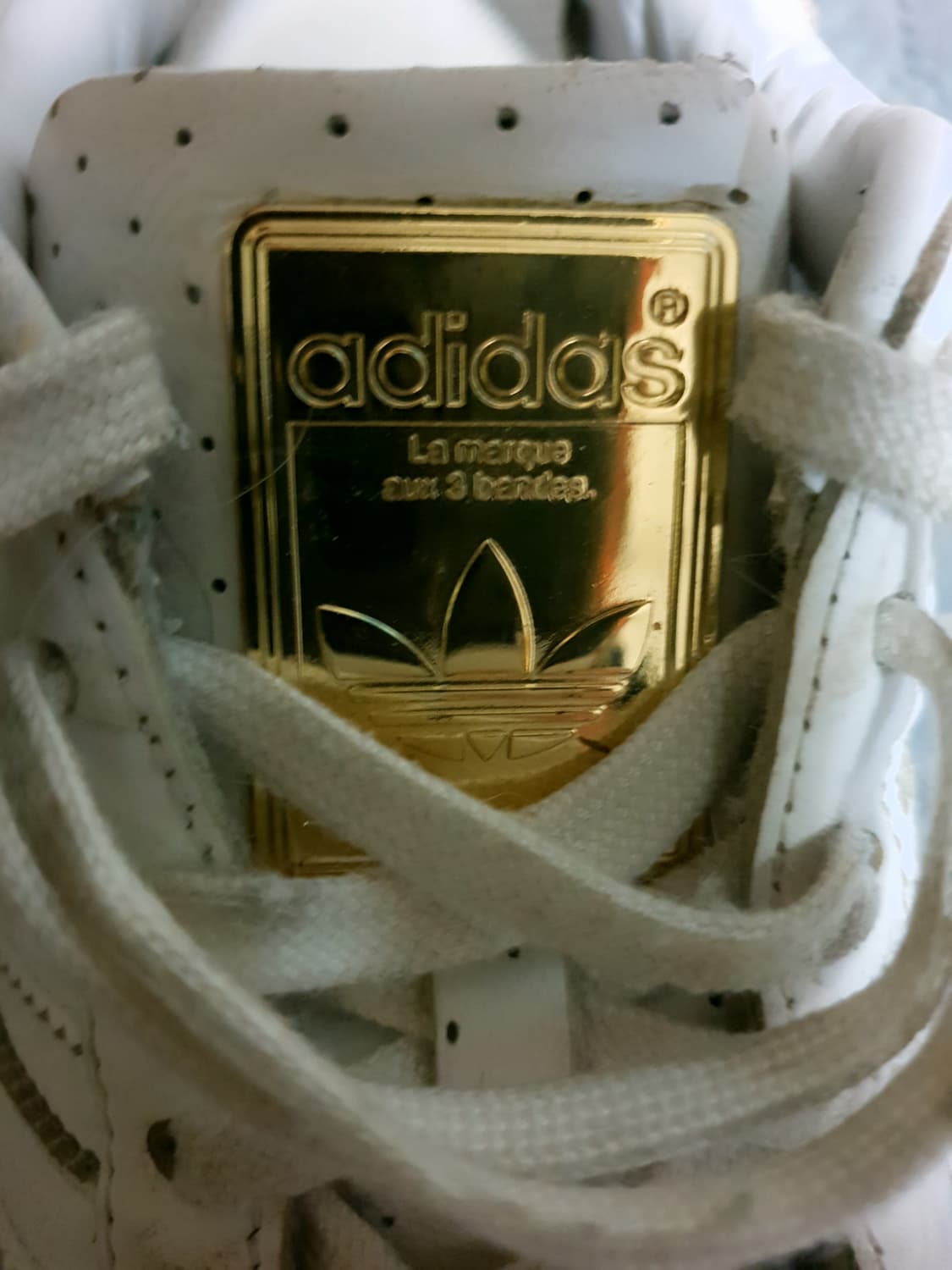 아디다스 슈퍼스타 볼드 메탈릭골드 스니커즈 화이트 (225) 상품이미지6