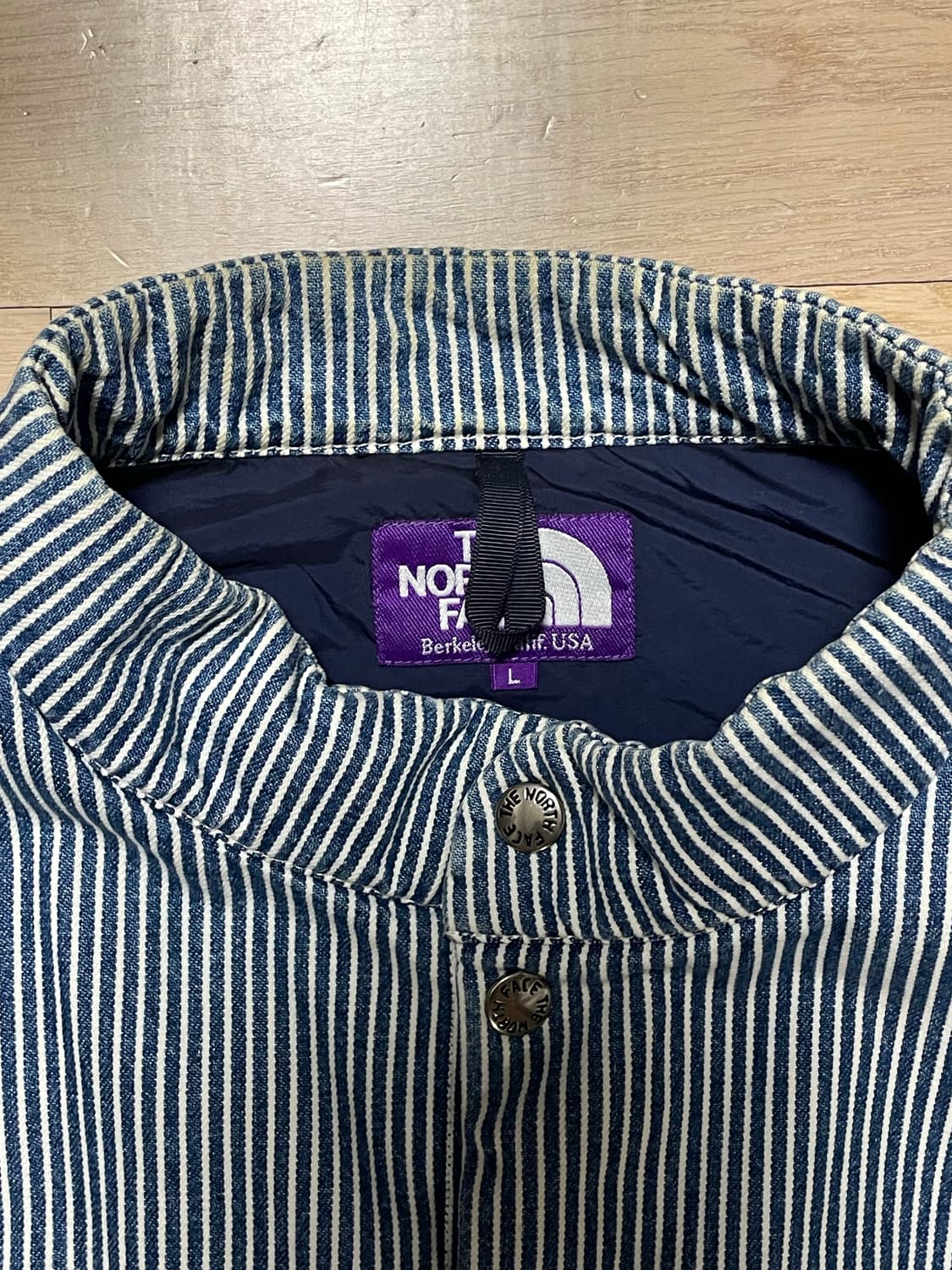 노스페이스 퍼플라벨 스트라이프 베스트 상품이미지3