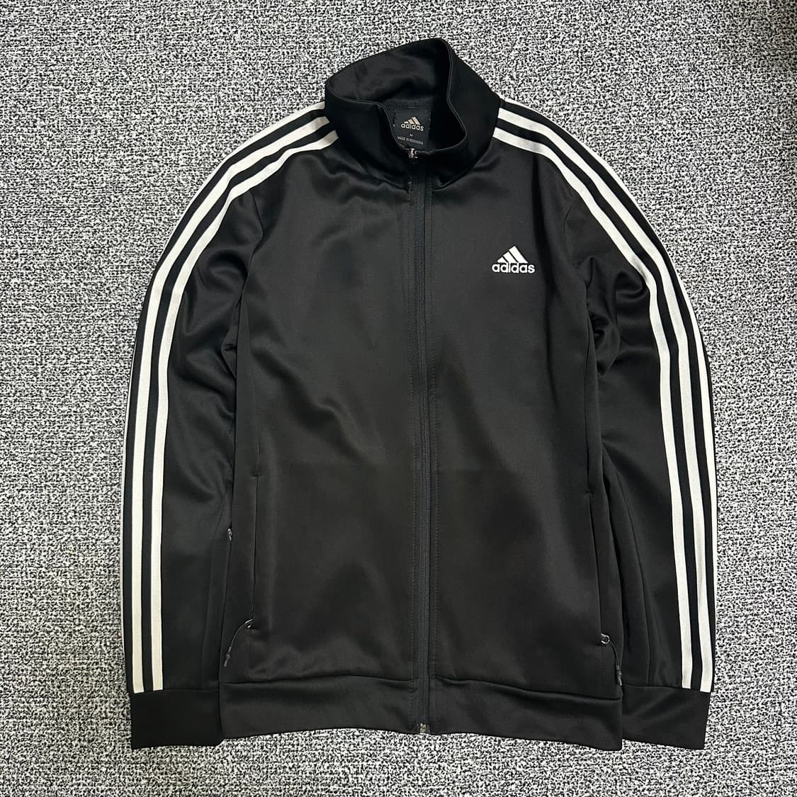 (M) 아디다스 삼선 트랙탑 블랙 져지 상품이미지1
