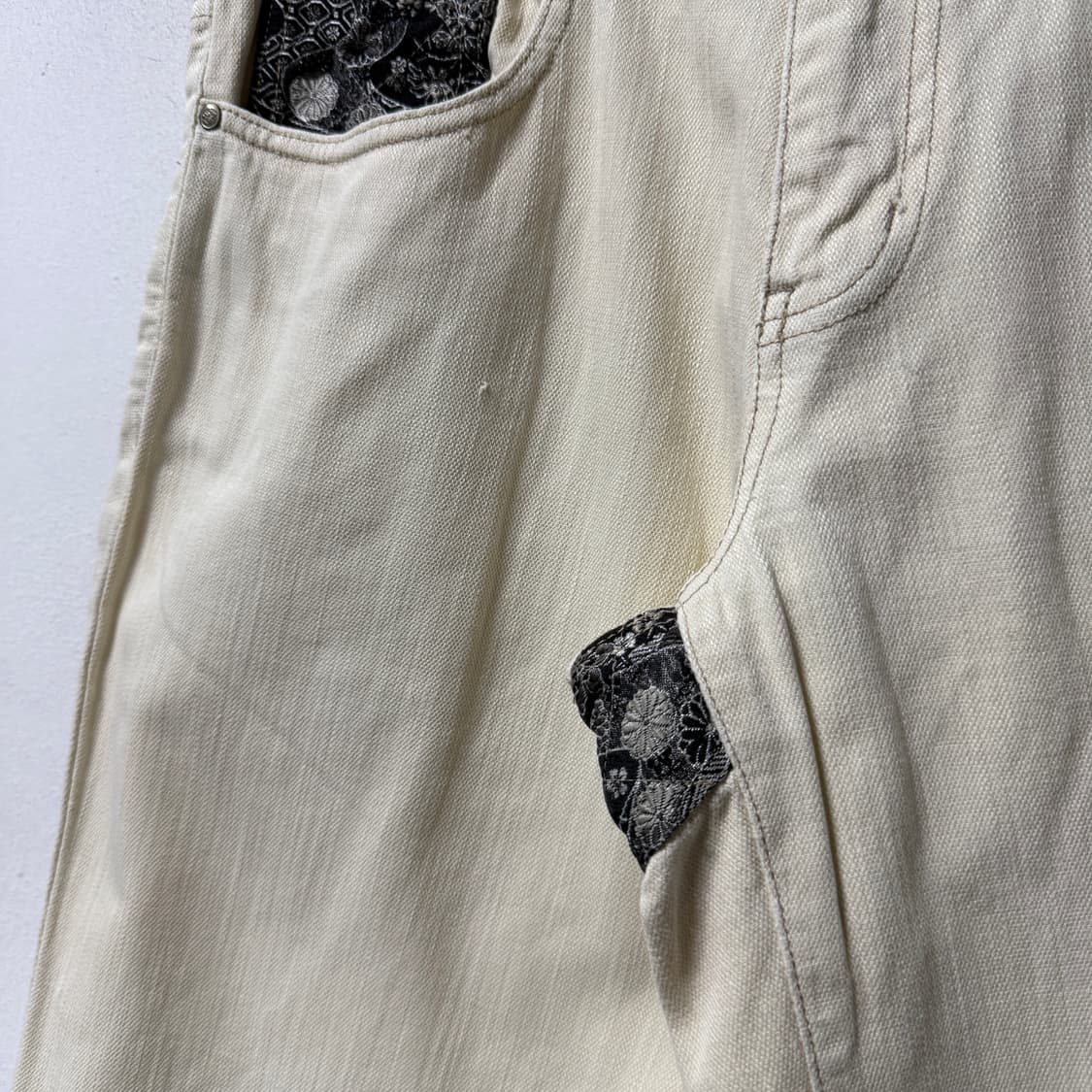 KAGURA 카구라 재패니즈 오리엔탈 카라쿠리맛 자수 디테일 쇼츠 팬츠 상품이미지4