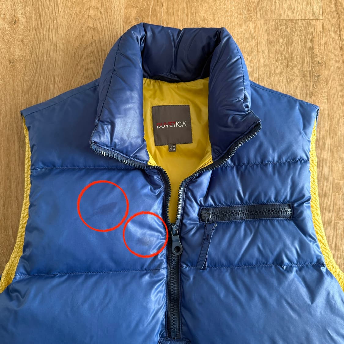 [레어] 듀베티카 하프 집 다운 베스트 상품이미지2