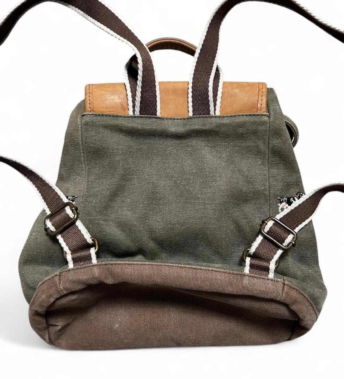 빈티지 L.L.Bean 헌팅독 캔버스 백팩 / 90s 엘엘빈 / 레더 에 상품이미지4