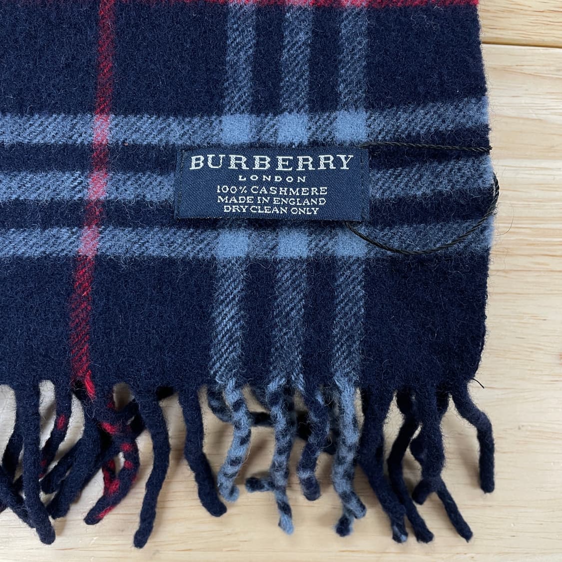 버버리 정품 캐시미어 머플러 네이비 상품이미지3