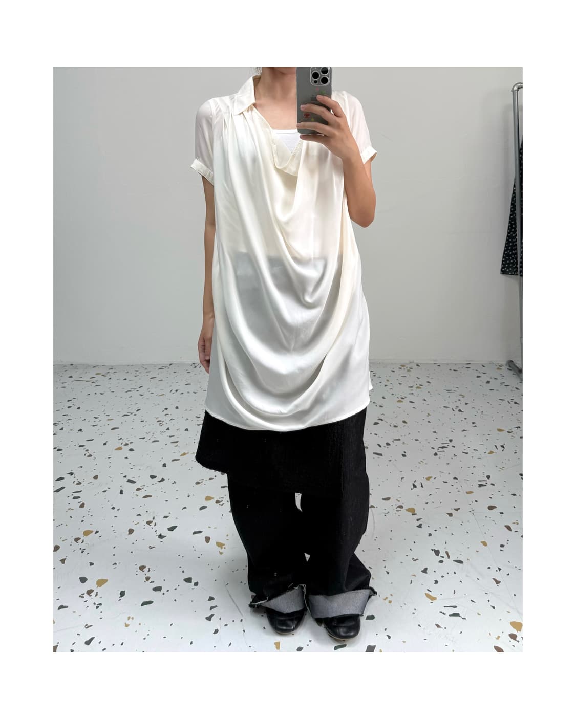 Ehyphen world gallery 드레이프 원피스 상품이미지1