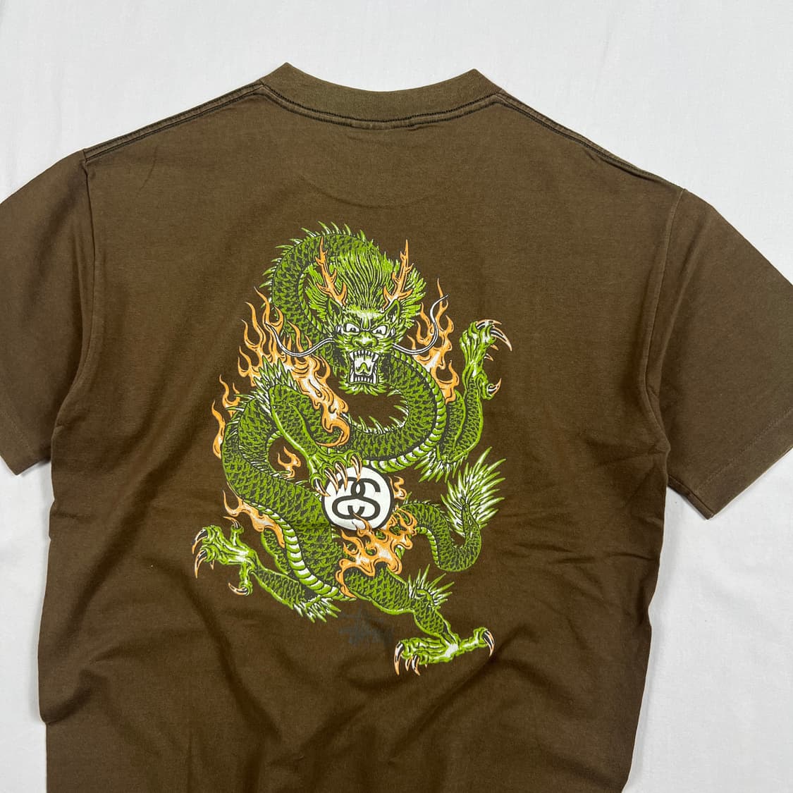 90‘s 스투시 stussy 로고 드래곤 반팔티 상품이미지7