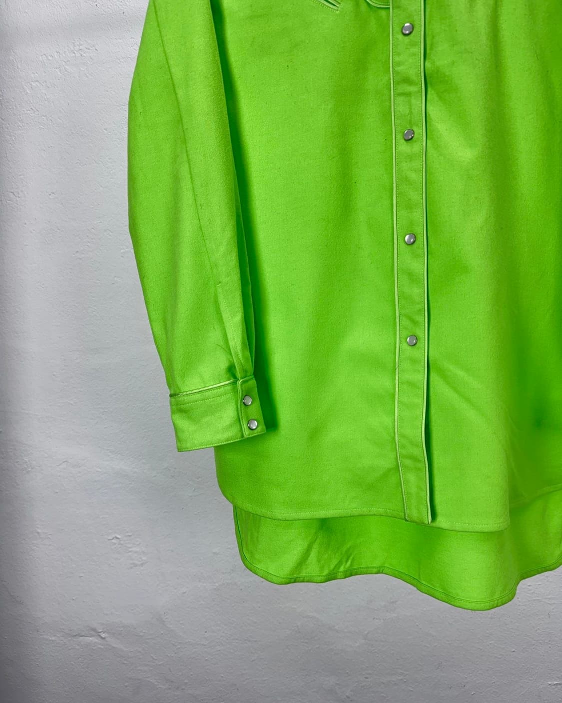 MM6 메종 마르지엘라 네온 그린 웨스턴 롱셔츠 상품이미지4