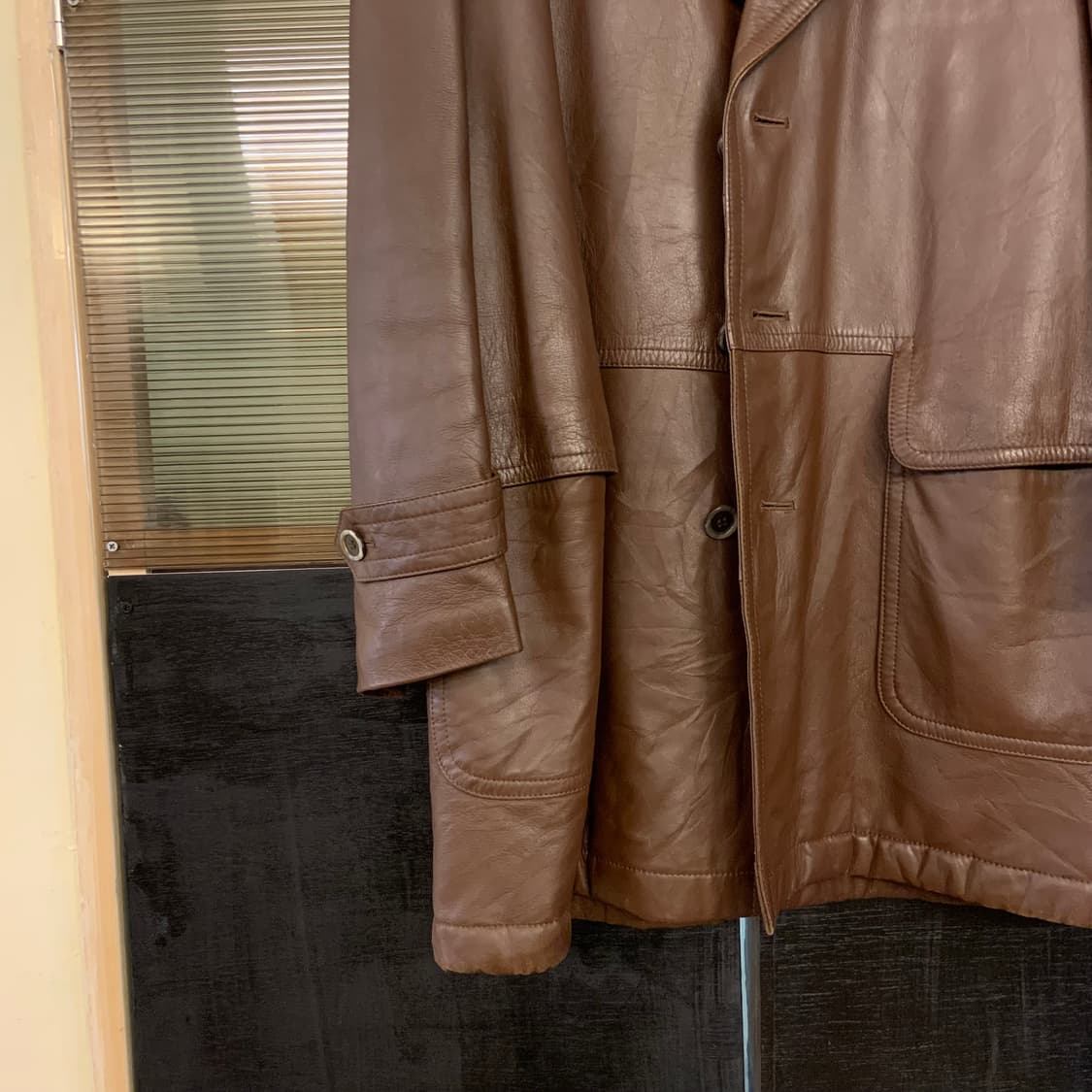 일본 빈티지 리얼레더 코트 상품이미지4