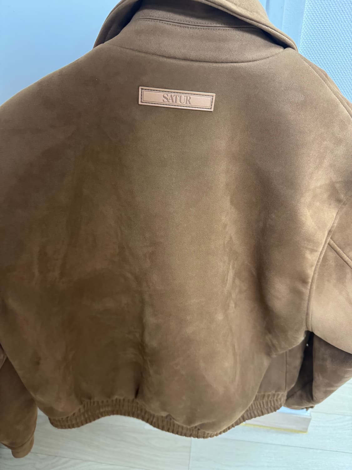 세터 테오 폭스 스웨이드 숏 자켓 카멜 브라운 상품이미지5