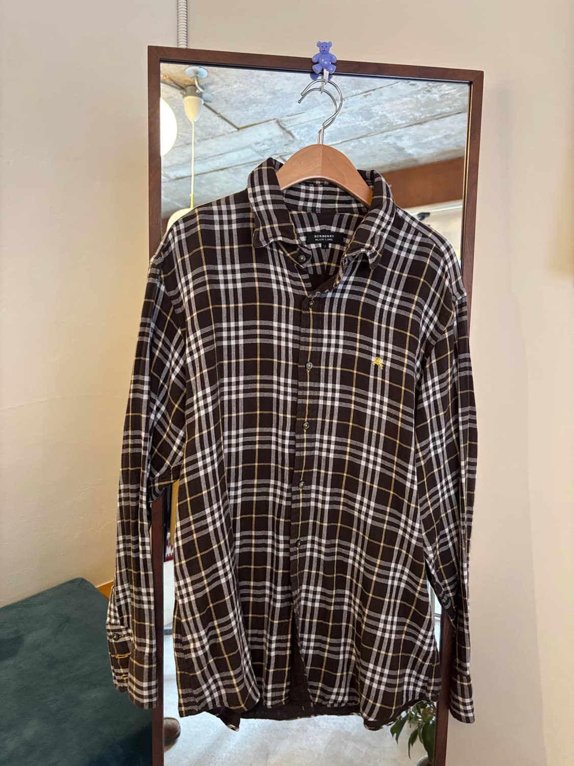 버버리 블랙라벨 체크 긴팔 셔츠 상품이미지2