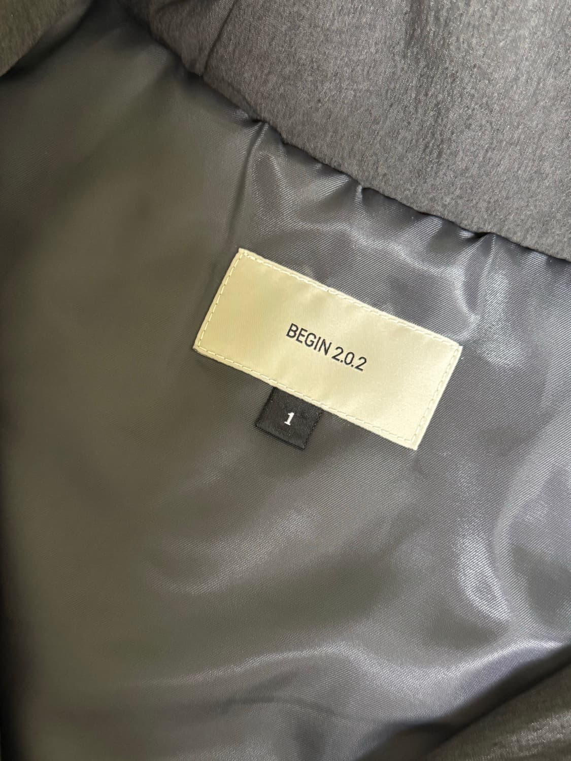 비긴202 스트럭처 후디 차콜 1Size 상품이미지3