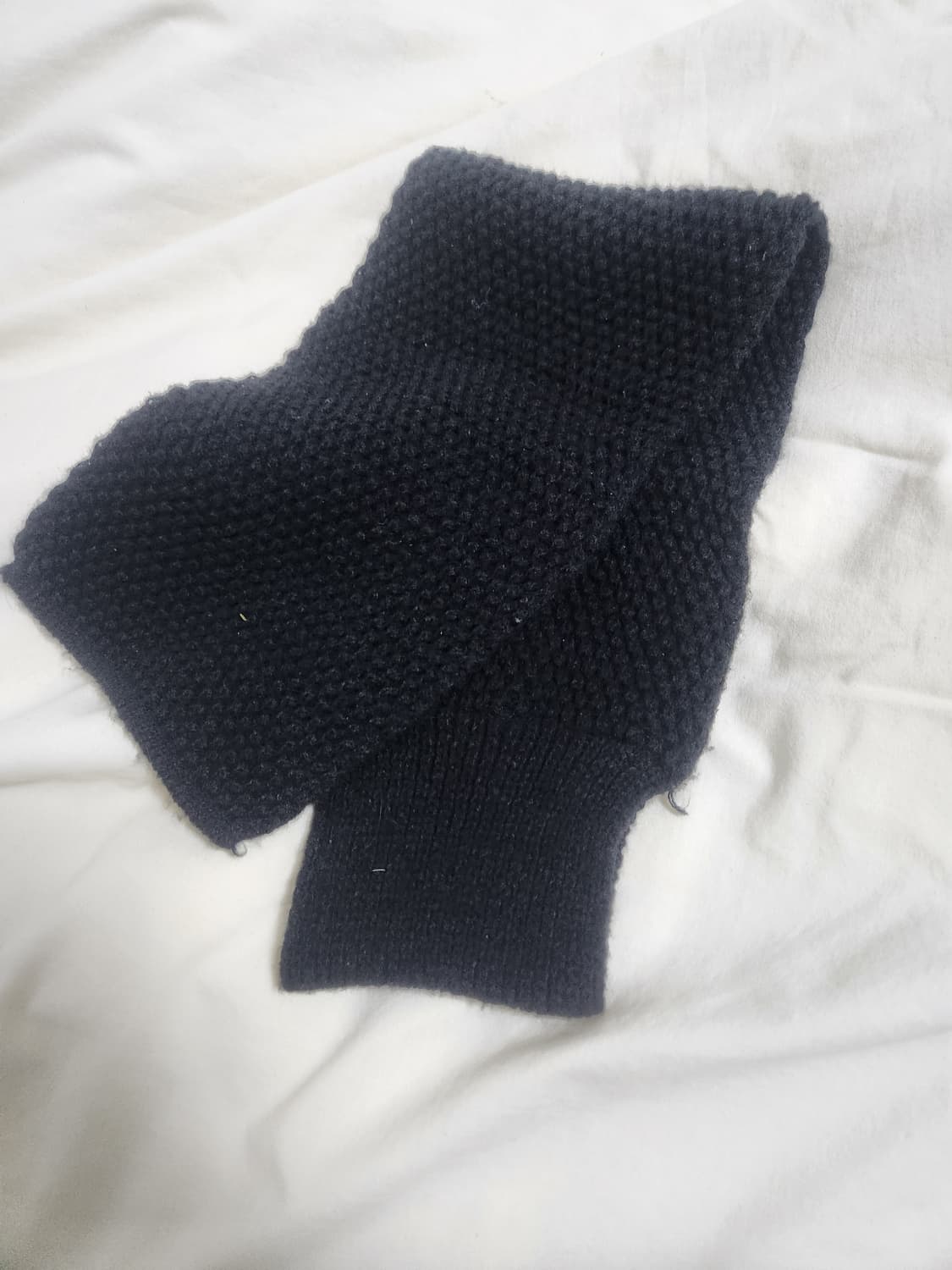 블랙 니트 머플러 2,000원에 판매 상품이미지1