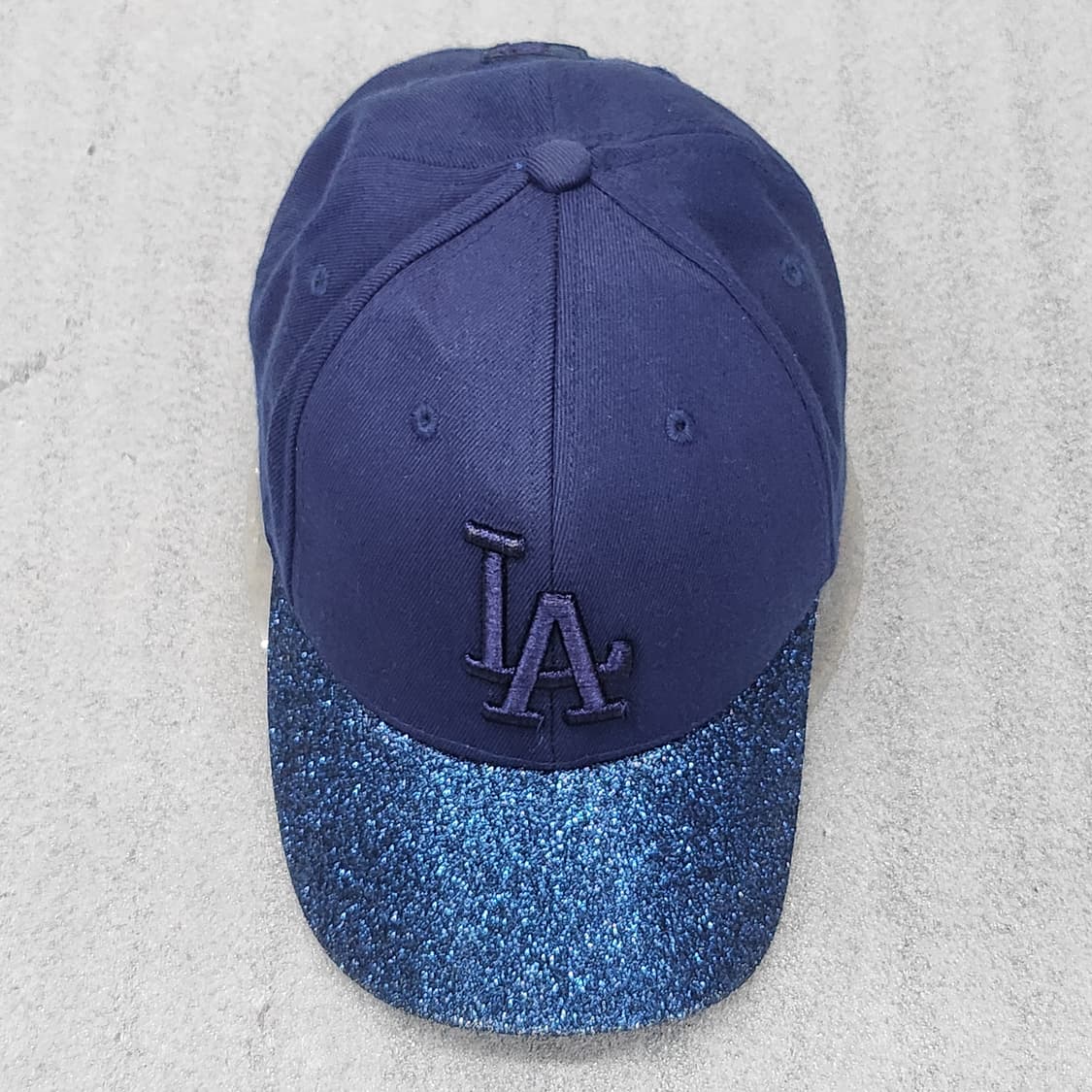 MLB LA 다저스 반짝이 볼캡 네이비 55cm 상품이미지1