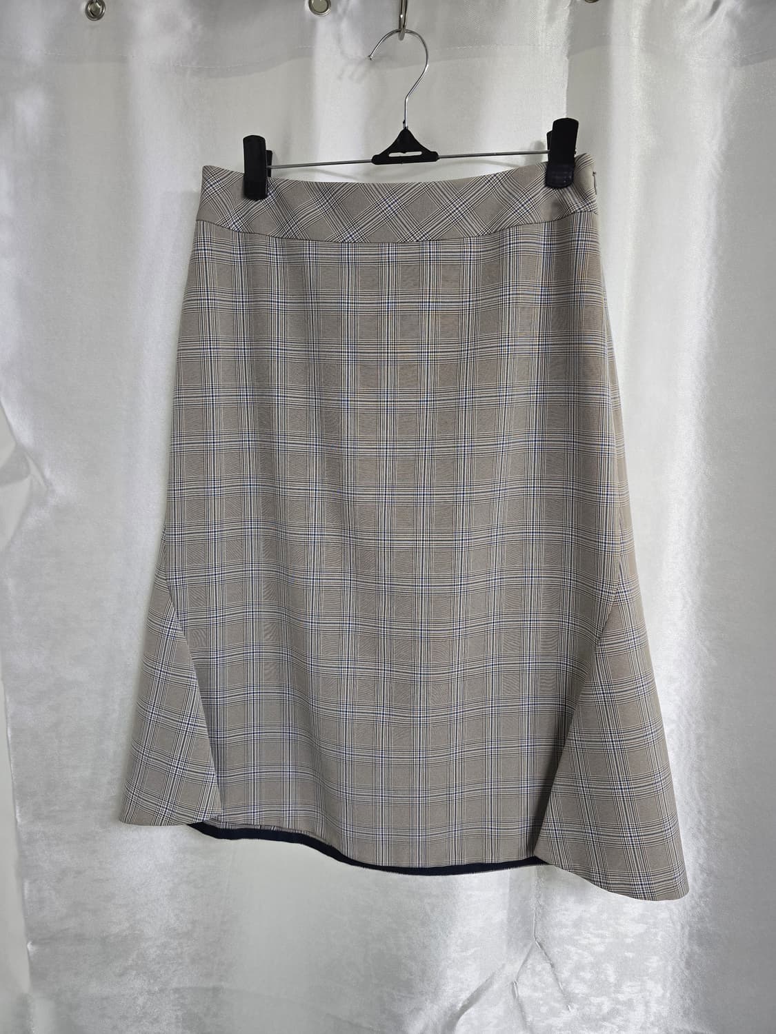 THE IZZAT 체크 A라인 미디 스커트 (1770) 상품이미지1