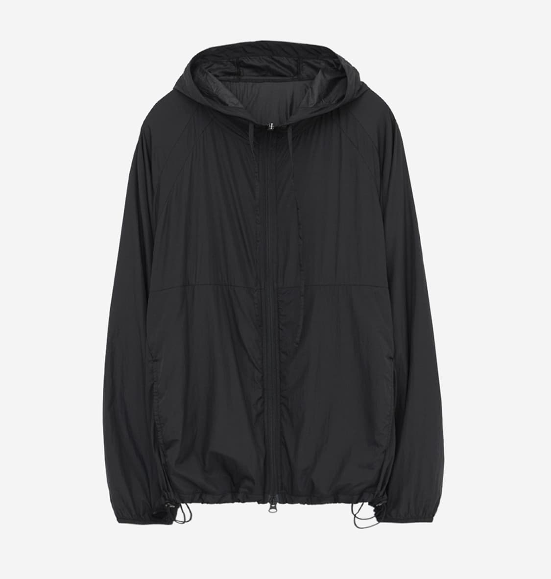 [3] 폴리테루 휴먼인덱스 휴먼 나일론 후디 파카 잉크 블랙 상품이미지1