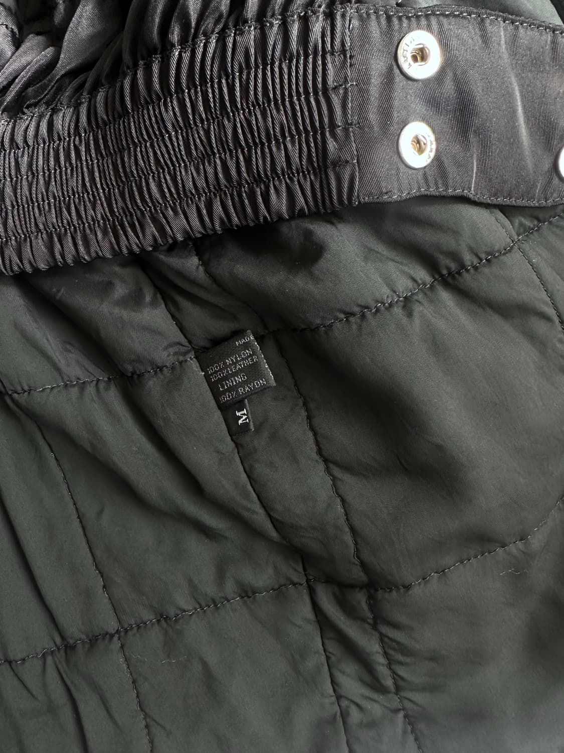 Prada Liner coat outer Nylon x leather 상품이미지4