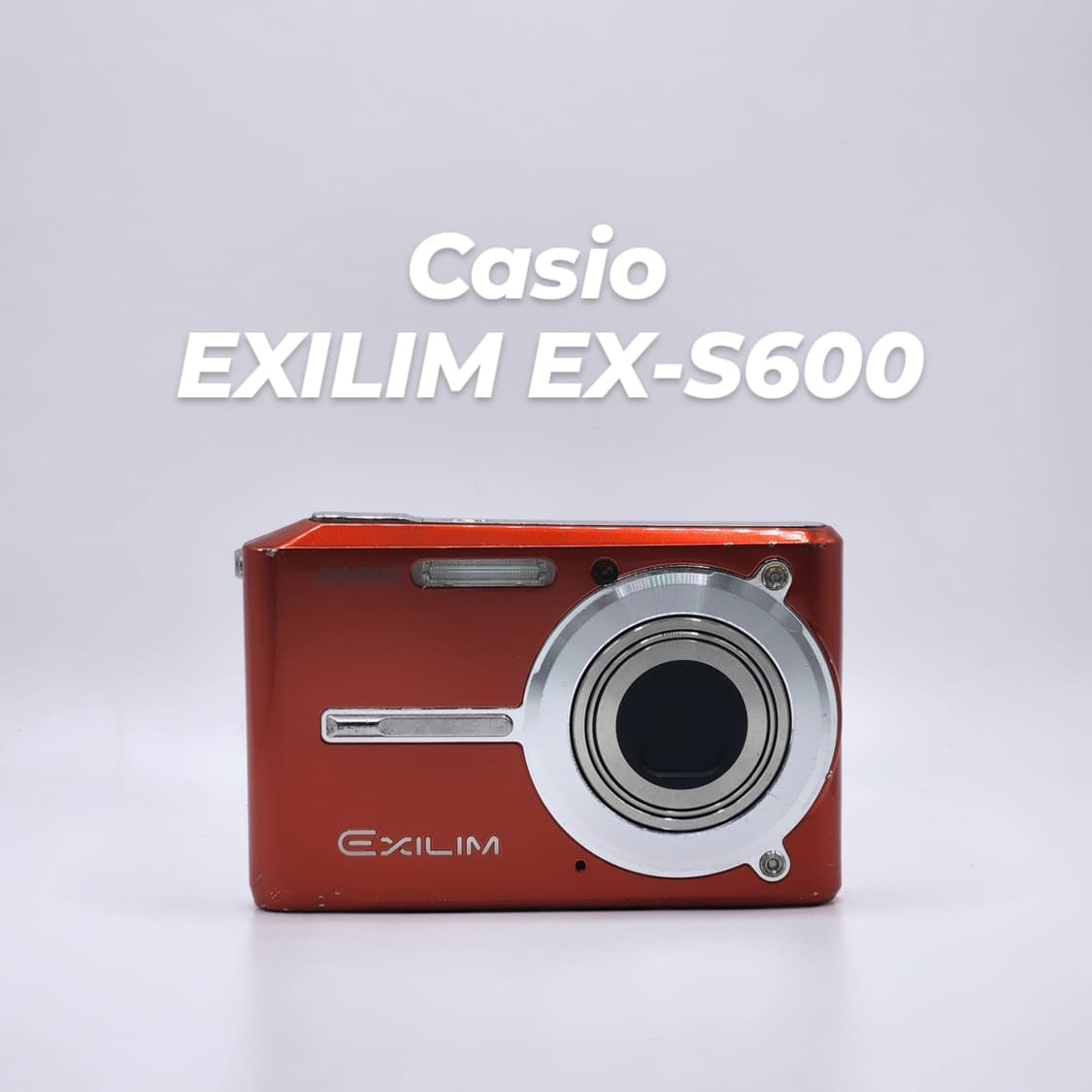 작례⭕️ 카시오 엑실림 EX-S600 레드 디지털 카메라 상품이미지1